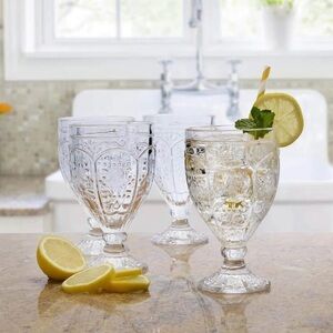 Fitz & Floyd Trestle Goblets ~ Set of Six 🍹